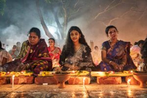 attending to prayer during trip to Rakher Upobash Festival of Bangladesh I asistiendo a plegaria durante viaje al Festival Rakher Upobash de Bangladesh