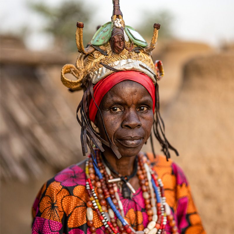 attending to Dangaleat people ceremony during tribal trip to Chad