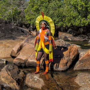 visit to Kayapo people during trip to Brazil