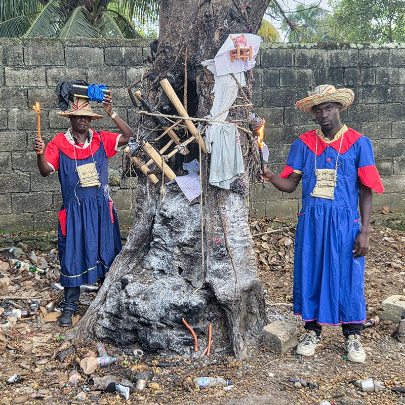 attending Fèt Gede during etnographic trip to Haiti