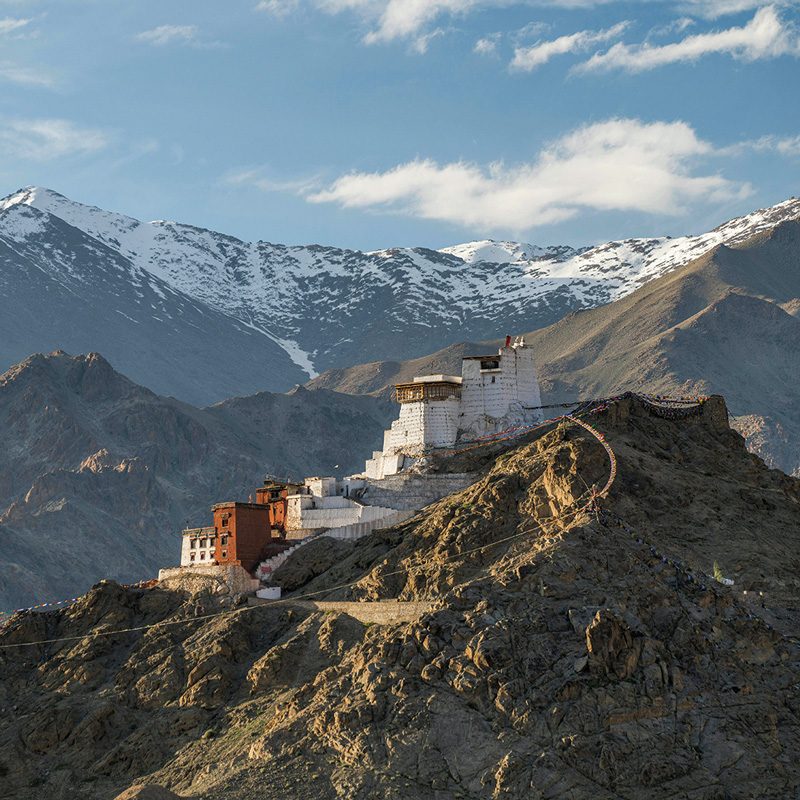 visiting Leh palace during trip to Ladakh