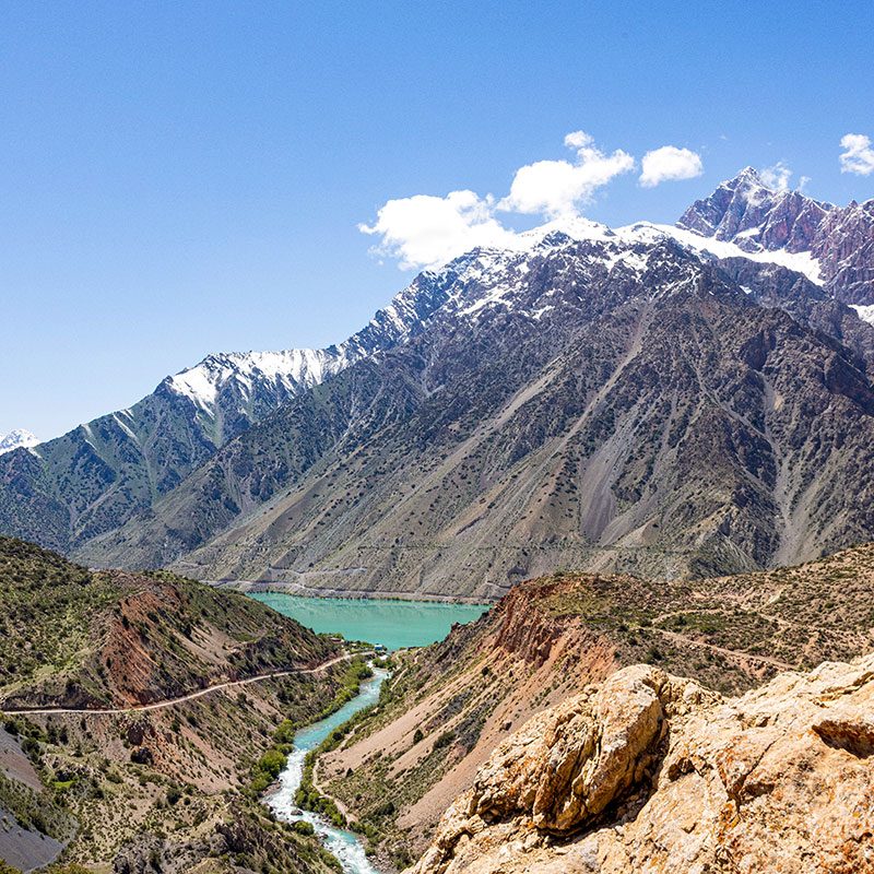 visit to Iskanderkul Lake during trip to Pamir